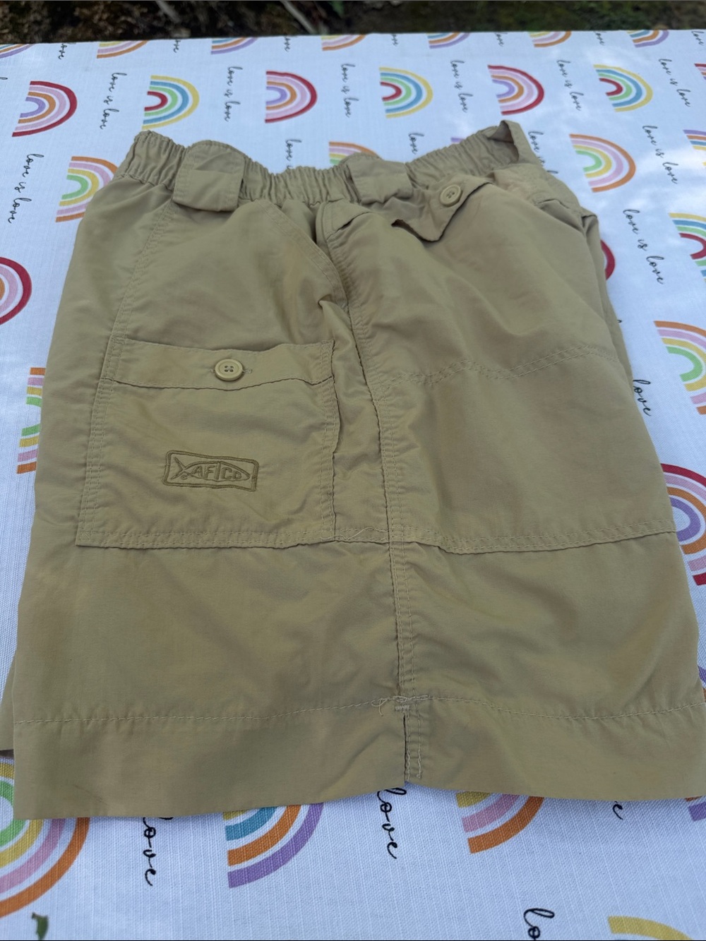AFTCO Men's Tan Cargo Shorts
